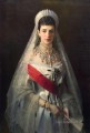 Porträt der Kaiserin Maria Fjodorowna demokratisch Ivan Kramskoi